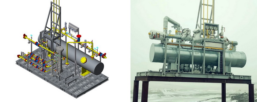 Fuel gas treatment module No. 1
